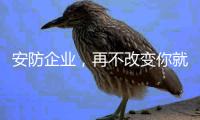 安防企业	，再不改变你就出局